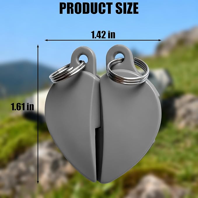 Zipper Clips, Anti Theft Purse & Backpack Zipper Lock, Anti Pickpocket, Outdoor Travel Safety Essentials, 2 Pack, Gray