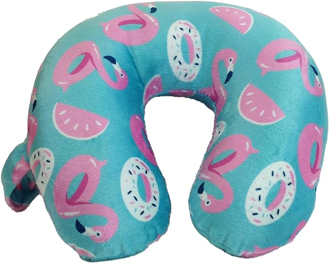Wolf Essentials Kids Cozy Soft Microfiber Neck Pillow, Compact, Perfect for Plane or Car Travel, Poolside Party