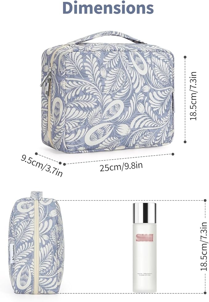 Narwey Small Hanging Travel Toiletry Bag for Women, Travel Bag for Toiletries, Makeup Bag Organizer Cosmetic Bags Make Up Bags for Girls