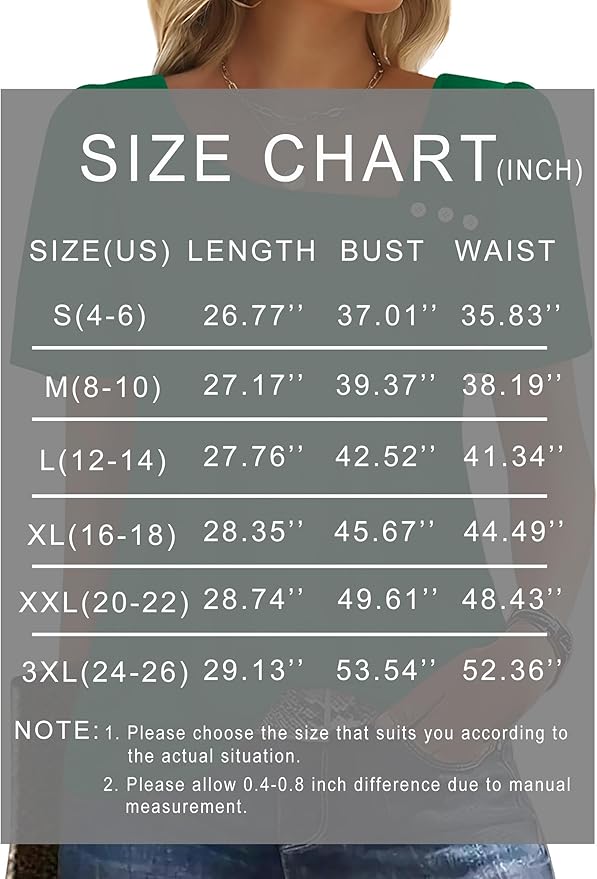 WIHOLL Womens Summer Tops Short Sleeve Shirts Square Neck Spring Outfits 2026 Fashion Clothing Blouses