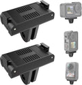 2 Pack Magnetic Quick Release Adapter Mount Base for DJI Action 5 Pro, Quick-Release Extension Bracket for Osmo Action 4/3/OSMO 360 Accessories with Dual-Claws