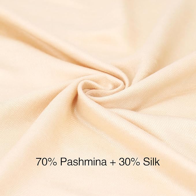 Soft Silky Pashmina Shawl Wraps Solid Colors Scarf for Wedding Evening Dresses