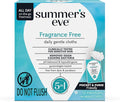 Summer's Eve Feminine Wipes, Fragrance Free, Individually Wrapped Vaginal Wipes with Gentle pH-Balanced Micellar Water Formula, Feminine Care to Help Remove Vaginal Odor, Gynecologist Tested, 12 Ct