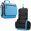 VENTURE 4TH Hanging Travel Toiletry Bag for Women & Men – Large Toiletry Organizer with 18 Compartments, Removable TSA Pouch, Travel Wash Bag for Toiletries, Makeup & Shaving Kit (Light Blue)