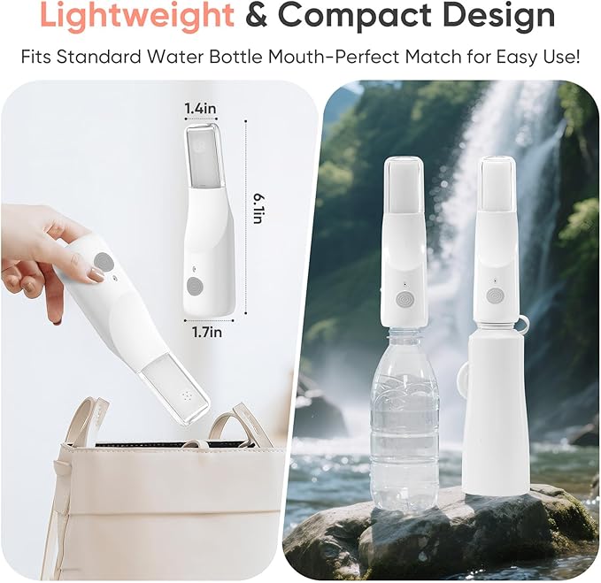 POCALAND Portable Travel Bidet & 8 PCS Disposable Urine Bag for Travel for Women/Men, for Camping, Traffic Jams
