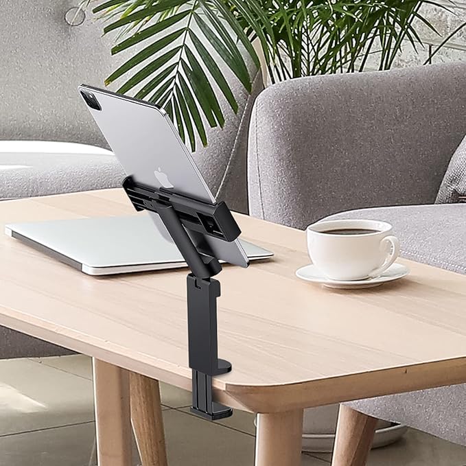 WixGear Universal Airplane Tablet Holder, with Multi-Directional Dual 360 Degree Rotation, Pocket Size Tablet Holder for Airplane, (Devices 3.5" to 7.67” Width Max Weight is 1.5 lbs)