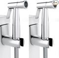 Purrfectzone 2 Pack Bidet Sprayer for Toilet, Handheld Bedet Shower Kit, Easy-to-Install Toilet Bidet Shattaf, Hand Held Stainless Steel Bedet with Adjustable Flow, handheld Cloth Diaper set