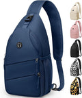 Pritent Crossbody Bags for Women Men Trendy Sling Bag Backpack Casual Chest Bag with Convertible Shoulder Strap