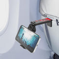 Beyond Cell Travel Accessories, Universal Seat Back Tray Table Hands Free Phone Clip Holder, Adjustable Pocket Size Airplane Travel Essentials Compatible with iPhone and Android True Heart