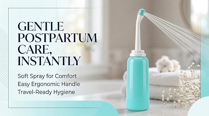Portable Bidet for Travel, Travel Bidet,Handheld Bidet for Women, Portable Bidet Sprayer for Toilet,Camping,Outdoor,Bidet Bottle Personal Hygiene (500ml Mint Green)