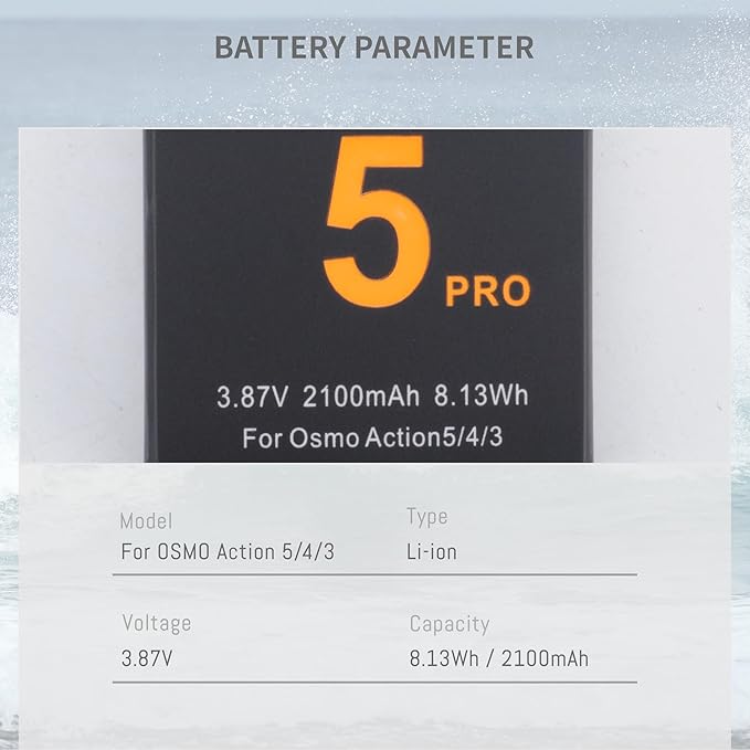 Osmo Action 5 Pro/4/3 Battery Charger Kit 3-Pack Battery and 3-Channel Fast Charger Hub, Compatible for DJI OSMO Action 5 Pro, Osmo Action 4, Osmo Action 3 Camera, with USB-C Charger and Cable