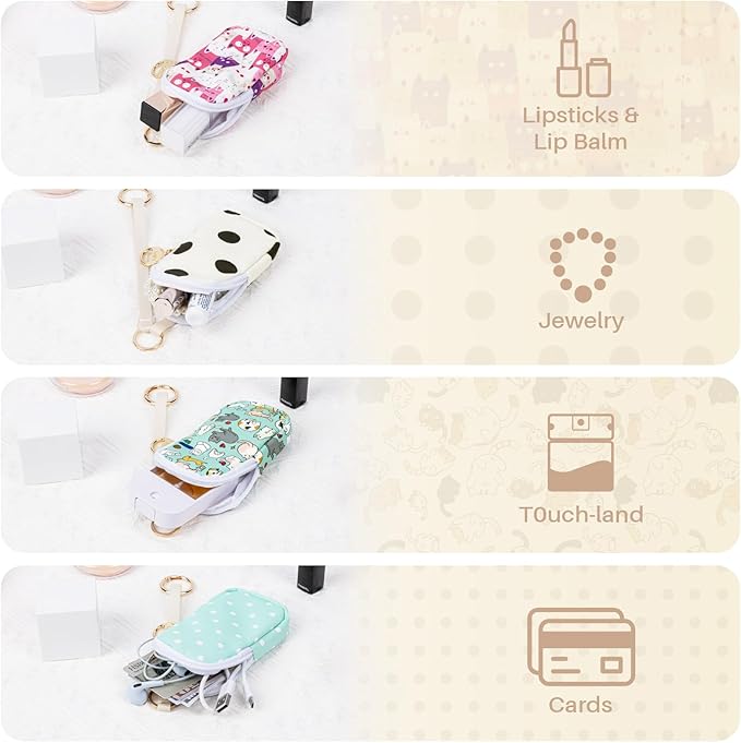Hand Sanitizer Spray Case Compatible with T0uch-land, Hand Sanitizer Holder Bag with Ring Buckle & Wrist Strap
