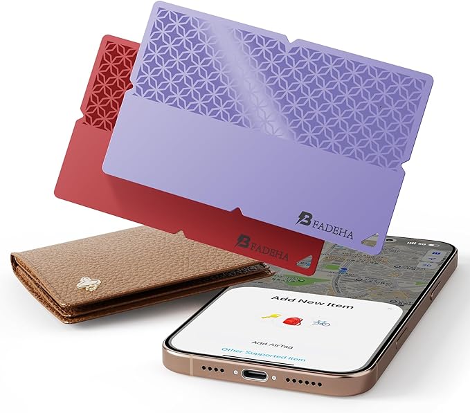 2026 [Apple MFi Certified] (iOS Only) Bluetooth Tracker Smart Card for Apple Find My iPhone Ultra-Thin Wallet GPS Tracker, 5-10 Years Staying Power, Keys Finder & Item Locator for Keys, Bags, Passport