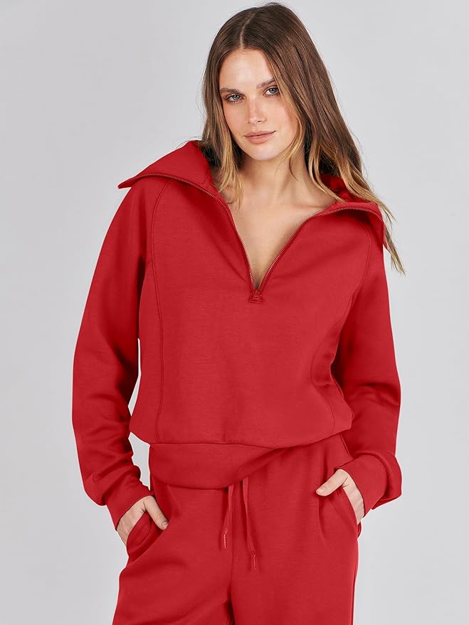 ANRABESS Women 2 Piece Outfits 2025 Fall Fashion Airport Wide Leg Pants Lounge Set Leisure Travel Vacation Clothes Sweatsuits