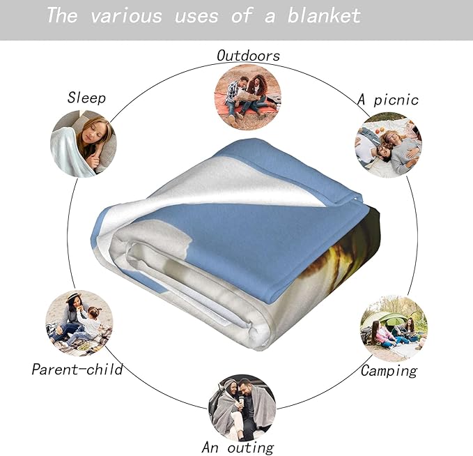 Vintage Aviation Throw Blanket,50x60in,Soft,Lightweight Flannel,Retro Biplane Hot Air Balloon Blankets - Gifts for Kids Boys Girls,Airplane Lovers,For Couch Office Travel,Home Living Room Decor