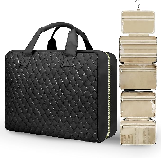 urophylla Detachable Travel Toiletry Bag for Women - Large Toiletry Bags for Traveling Women - Hanging Makeup Cosmetic Bag, Organizer for Travel Accessories Cruise Essential - Travel Size Toiletries