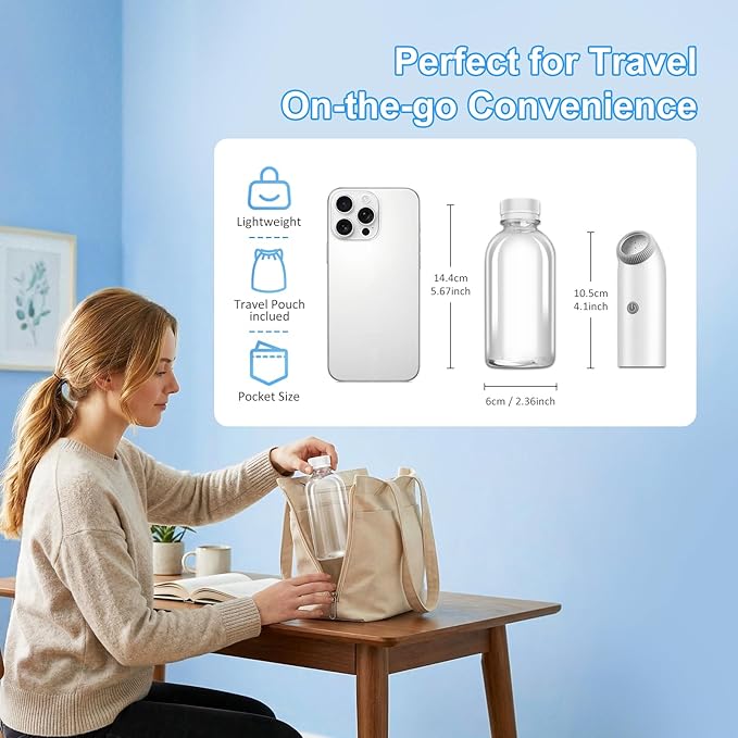 Portable Travel Bidet with Gravity Ball, 360° Full Usage Electric Handheld Bidet Sprayer, Rechargeable USB-C, Dual Modes Feminine Washer for Postpartum Care, Camping & Personal Hygiene