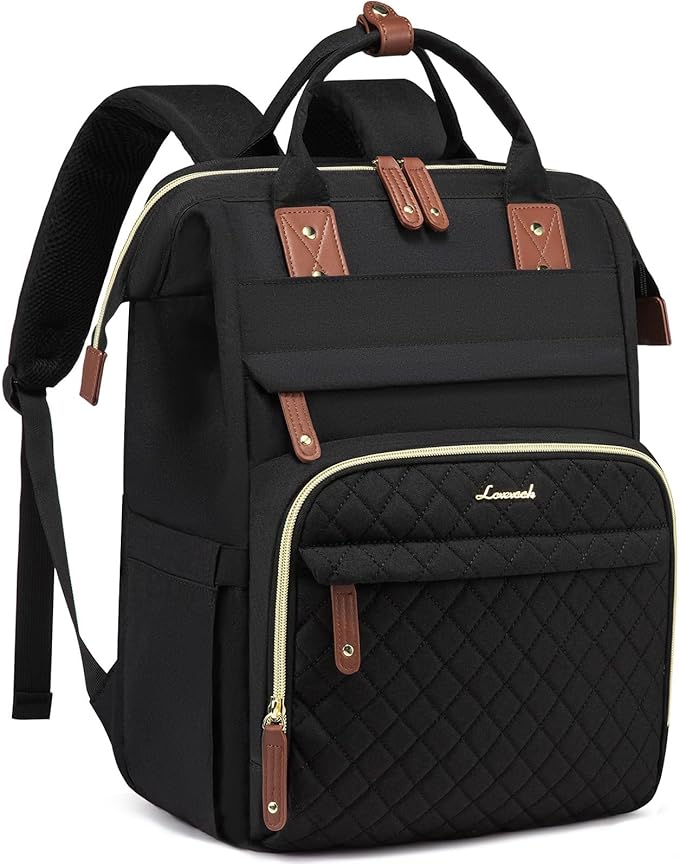 LOVEVOOK Laptop Backpack for Women, 15.6 inch Waterproof Nurse Bag Teacher Work Backpack Purse for Women, Travel Computer Backpack for College Office Business Ladies