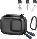 NEEWER Carrying Case Compatible with DJI OSMO Action 5 Pro 4 3, Small Travel Protector Storage Bag with Carabiner Compatible with GoPro Hero 13 12 Insta360 Ace Pro 2 Action Camera Accessories, PB031