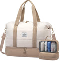LOVEVOOK Travel Duffle Bag,Weekender Bags for Women with Shoe Compartment，Carry on Overnight Bag with Toiletry Bag,Gym Duffel Bag with Wet Pocket, Hospital Bags for Labor and Delivery