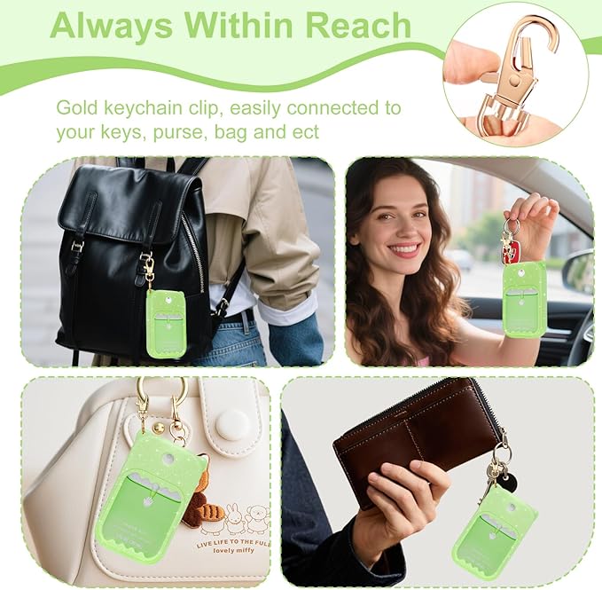 Hand Sanitizer Spray Case for Touchland Silicone Touchland Case Keychain Cute Hand Sanitizer Holder Keychain Compatible with Touch land Power Mist Gentle/Glow Mist