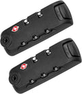 Zoofen 2 Pack Luggage Lock TSA007 Security Lock Luggage Suitcase Baggage Lock