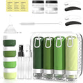 26 Pcs TSA Approved Travel Toiletry Bottles Set, Leakproof Silicone Refillable Travel Containers with Hanging Hole & Carabiner, Portable Essentials, for Shampoo Conditioner Lotion Body Wash
