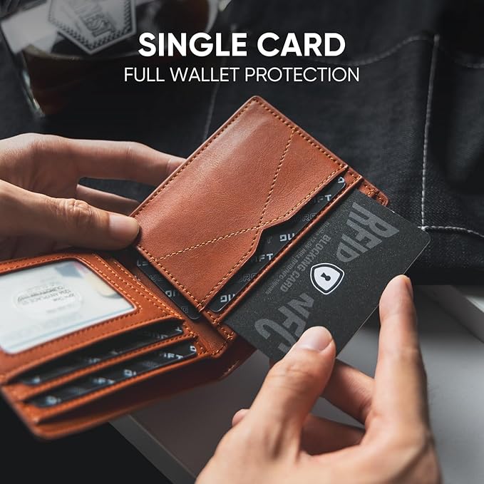 DUGRAFT 5 Pack RFID Blocking Card, One Card Protects Your Entire Wallet, NFC Contactless Signal Blocker, Credit Card Protector, Rfid Card BLocker
