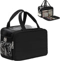 Travel Toiletry Bag for Women - Large Wide-Open Makeup Bag with Compartments, Lightweight Cosmetic Bag with Adjustable Dividers, Puffy Visible Toiletry Organizer for Full-Sized Container