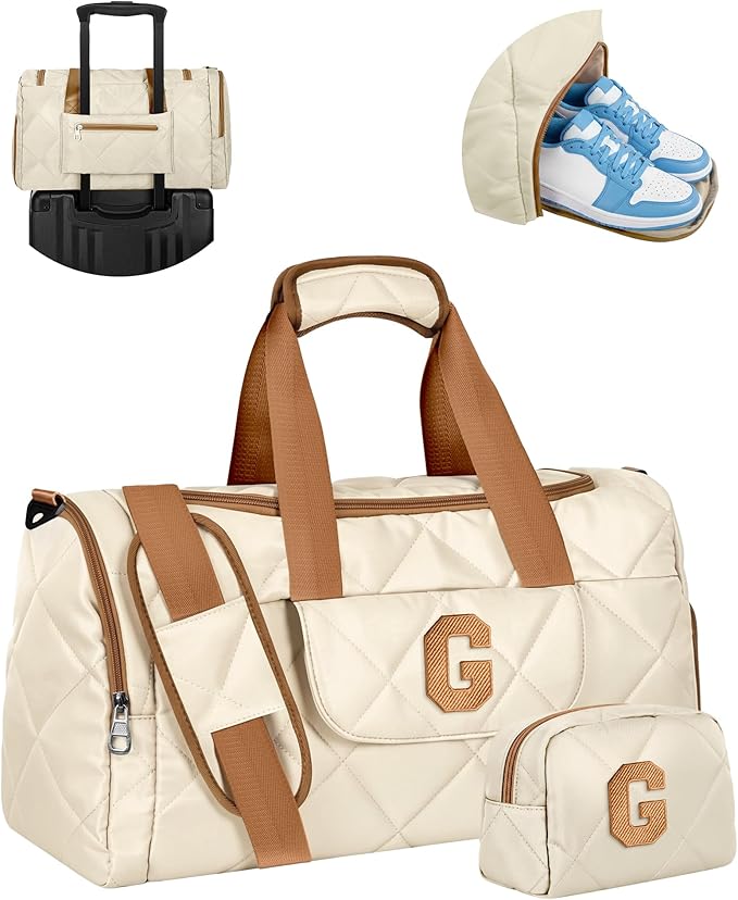 Elilier Women Gifts, Custom Duffle Bag for Travel, Birthday Anniversary Retirement Gift Idea, Unique Gift for Mom, Sister, Friends, Aunt, Godmother, Weekender Bag for 20th, 21st, 25th, 30th Woman