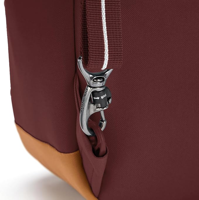 Pacsafe GO 15L Anti Theft Backpack, Garnet Red