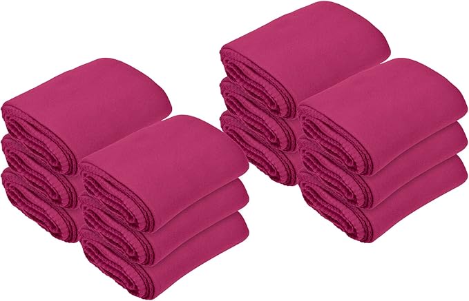 Imperial Home 50x60 Soft Fleece Throw Blanket, Cozy Throw for Couch, Bed, Any Room, Lightweight Travel Blanket