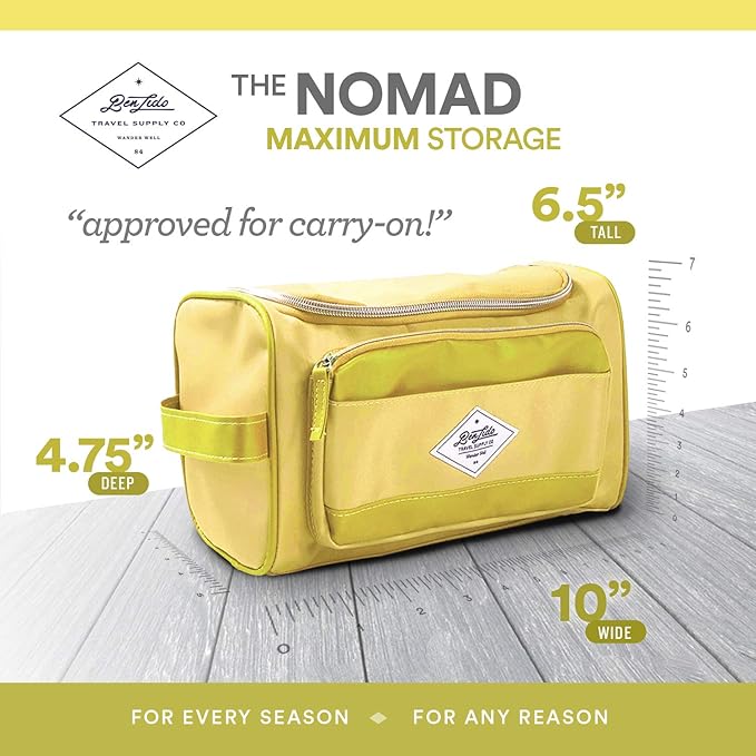Convenience Kits International Women’s Super Premium 31 pc Travel Kit Featuring: Ensemble of Travel-Size Personal Care Products, Travel Essentials in Large Toiletry Bag (Yellow)
