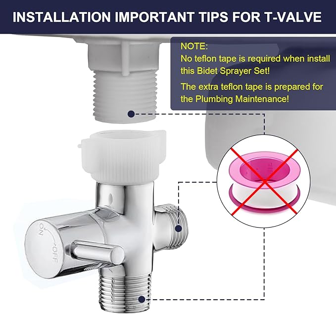 New Version Handheld Bidet Sprayer for Toilet, Premium Stainless Steel Bathroom Bidet Sprayer Set, Baby Cloth Diaper Sprayer with Superior Complete Spray Hoses Kit, Support Wall or Toilet Mount