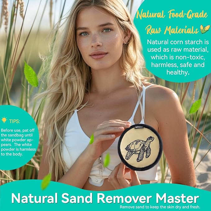 MNZZ 2 Pack Sand Remover Bag Portable Quick Dry Eraser for Beach Towel Blanket Chair Cover Shell Shovel Toy Hat Umbrella Tent Shade Canopy Travel Picnic Pool Hiking Outdoor Accessories