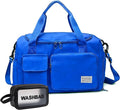 Small Gym Bag for Women, Travel Duffle Bag Carry On Weekender Bag with Shoe Compartment