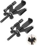 DPB 2 Pack Adjustable Portable Door Lock, Hotel door stopper-Silicone Protector Caps Included,Prevent Unauthorized Entry-Ideal for Home, Travel, College, Hotels, Apartments