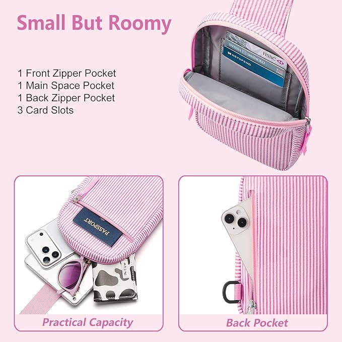 Mothers Day Gifts for Daughter, Birthday Graduation Gifts for 8 9 10 11 12 Year Old Teens Girls Her,Fanny Pack Sling Crossbody Bag Belt Bags Purse, Preppy Teen Girl Gift Trendy Stuff Travel Essentials