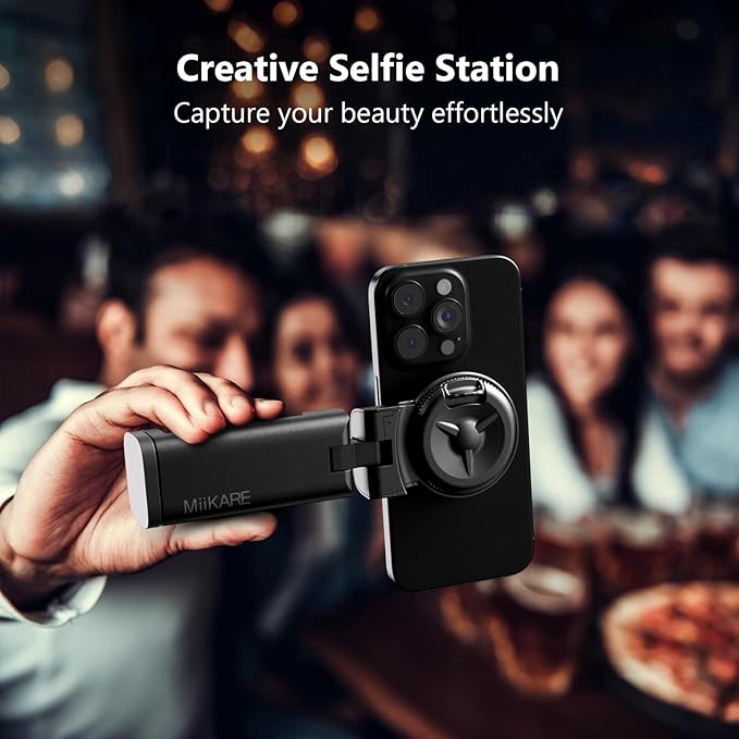 MiiKARE Airplane Travel Essentials Phone Holder, Universal Handsfree Phone Mount for Flying with 360 Degree Rotation, Accessory for Airplane, Travel Must Haves Phone Stand for Desk, Tray Table