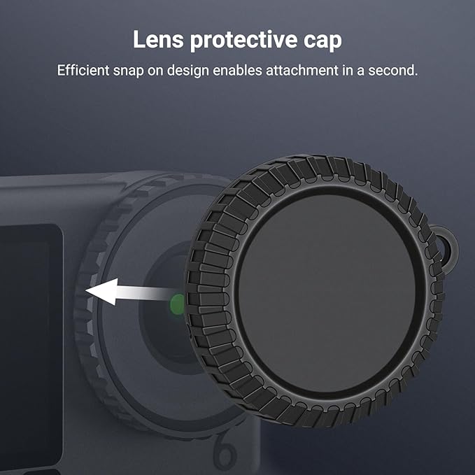 NEEWER CPL ND Filter Set Compatible with DJI Osmo Action 6 Only, Snap On 4 Pack ND8/16/32 Adjustable Circular Polarizing Lens Filters Multicoated Action Camera Photography Accessories with Lens Cap