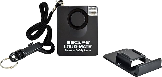 Secure Safety Solutions Loud-Mate 130 dB Panic Alarm Emergency Alert for Personal Safety and Protection Against Attackers, Mugging, Robbery - Extra Loud Siren with Light for Women & Men Self Defense