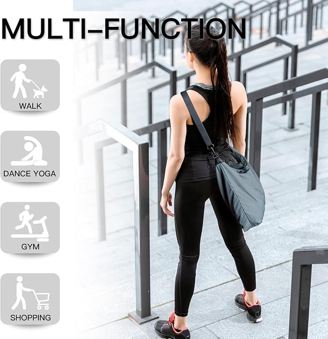 Lightweight Foldable Nylon Crossbody Bag,Compact Polyester Packable Tote,Collapsible Handbag for Travel,Gym,Shopping