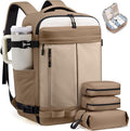 LOVEVOOK 40L Travel Backpack for Women Men, Airline Approved Carry On Luggage with 3 Cubes Accessories, TSA Personal Item Travel Cruise Essentials, Waterproof Weekender Overnight Bags fits 17" Laptop