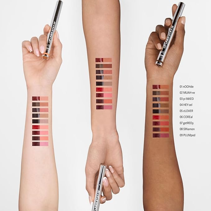 Sacheu Lip Liner STAY-N Peel Off Lip Stain — Long Lasting Waterproof Lip Tint with Hyaluronic Acid & Vitamin E — Transfer Proof Matte Finish, Vegan & Cruelty-Free (leftonRED)