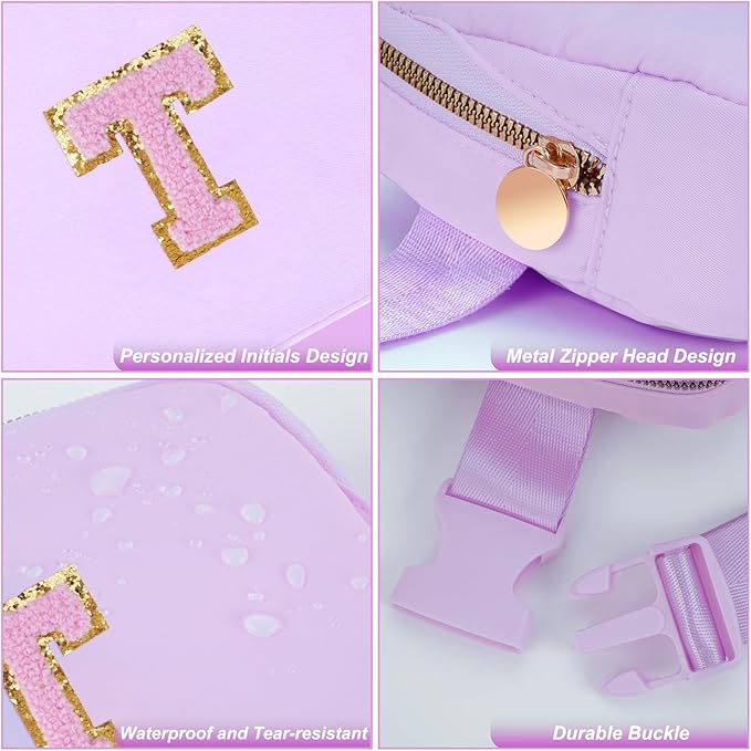 Uygafly Birthday Gifts for 4 5 6 7 8 9 10 11 12 13 Year Old Girls,Graduation Gifts for Teens Kids Daughter Sister Her,Fanny Pack Crossbody Bag Belt Bag Cute Trendy Stuff | Lavender,T