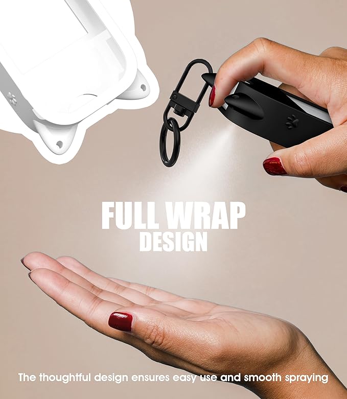 Sonnorel Silicone Case Compatible with Touchland Hand Sanitizer Spray (Fit for 1 FL OZ/30 mL Ver), Portable keychain