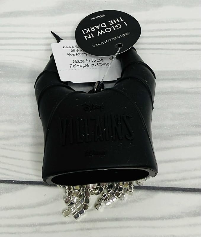 Bath & Body Works Malificent Black and Green Bling Glow-in-the-Dark Pocketbac Hand Sanitzer Holder