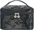 Makeup Bag Toiletry Bag for Women, Waterproof Material with Handle, Can Accommodate Toiletries, Makeup Brush Accessories（Black）
