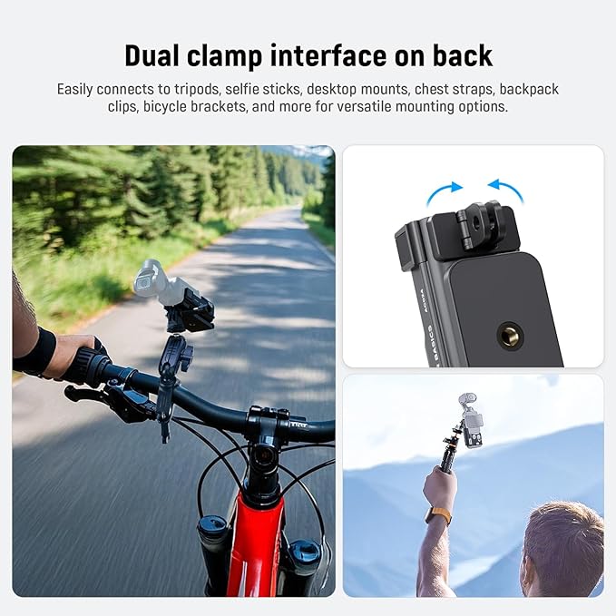 NEEWER Basics Magnetic Mount Stand Compatible with DJI Osmo Pocket 3, Creator Combo Accessories Expansion Adapter with 1/4" Screw Hole, Plastic Bracket for Battery Grip NEEWER M21 Fill Light, AC024