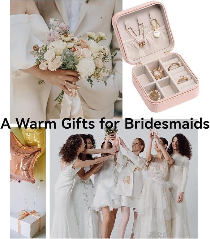 VLANDO Teacher Appreciation Gifts - Travel Jewelry Case - Travel Essentials for Women - Small Jewelry Travel Organizer Case for Girls Women - Blue